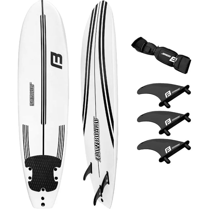 FLOWBOARD 6FT Soft Foam Surfboard with Fins & Leash